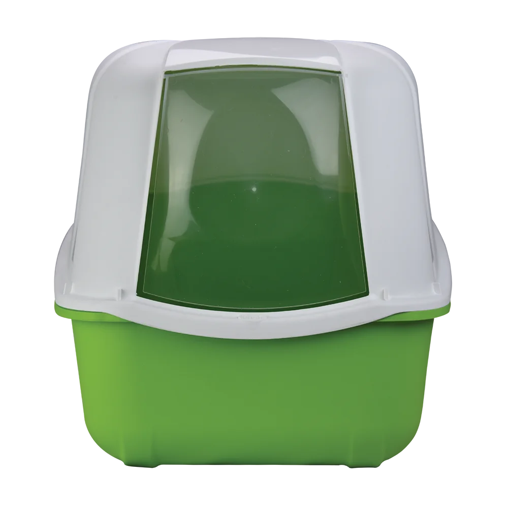 Arenero con puerta para gatos