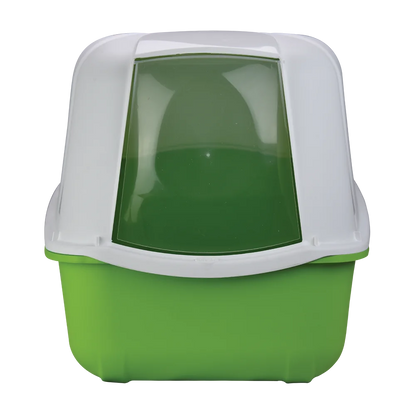 Arenero con puerta para gatos