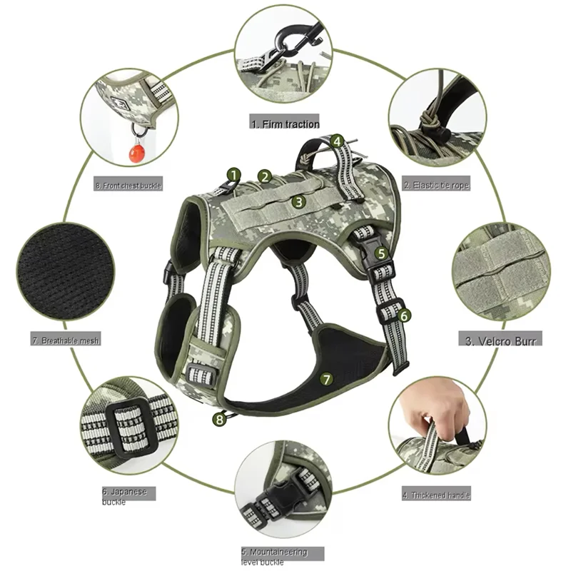 Arnés reflectante para perros